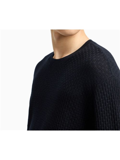 PULLOVER EMPORIO ARMANI | EM002196.AF13851FB057 NAVY BASKET
